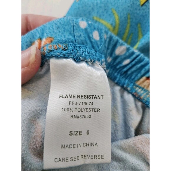 Finding Dory Sz 6 PJ Pajama Pants Nemo Hank Disney - Picture 4 of 5